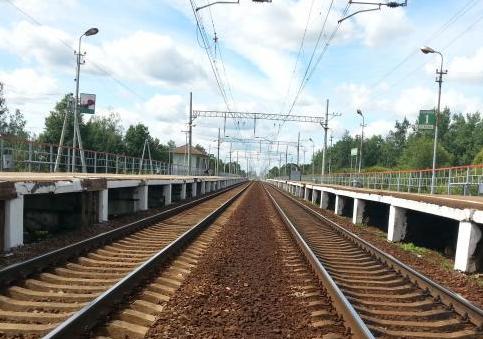 Железнодорожные пути на станции "Портновская"
