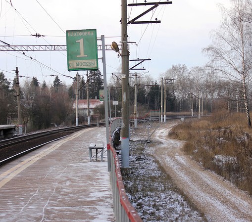 Просёлочная дорога около станции "Троицкая"