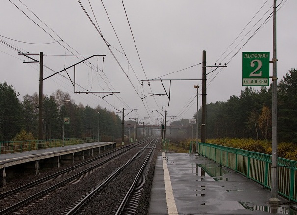 Посадочные платформы на станции "Хрипань"  