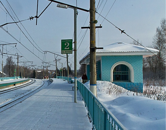 Станция "Дубосеково" в зимнее время года