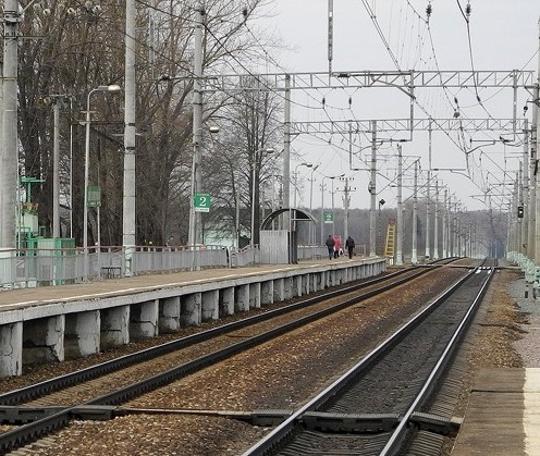 Линии железной дороги возле станции "Шаликово"