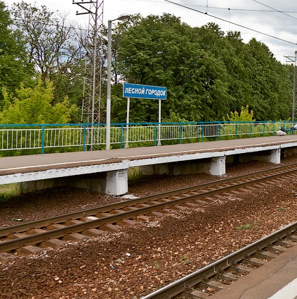 Платформа на станции "Лесной Городок"