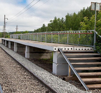 Третья малая платформа на станции "Привалово"