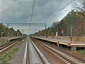 Линии железной дороги на станции "Фирсановская"