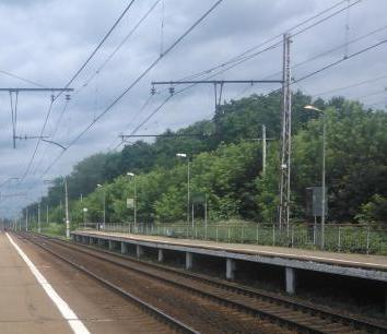 Линии железной дороги около станции "Здравница"