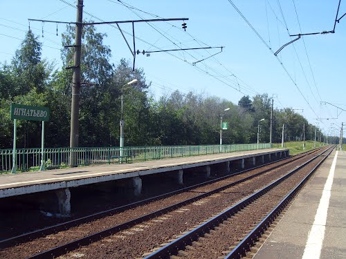 Линии железной дороги на станции "Игнатьево"