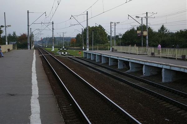 Платформы на станции "Львовская" 