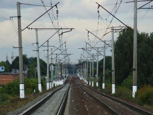 Линии железной дороги около станции "Кутузовская"