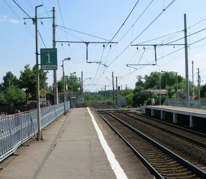 Первая платформа на станции "Перхушково"