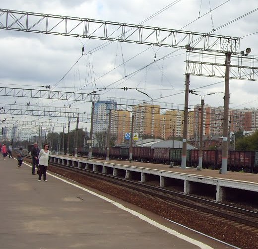 Платформы на остановочном пункте "Очаково"