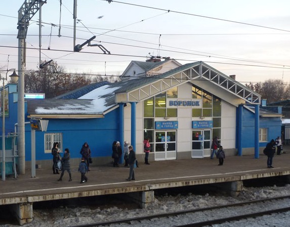 Здание вокзала на станции "Воронок"