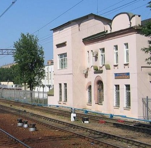 Здание на станции "Коломенское"