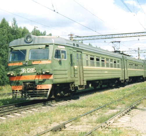 Электропоезд  около станции "Яганово"
